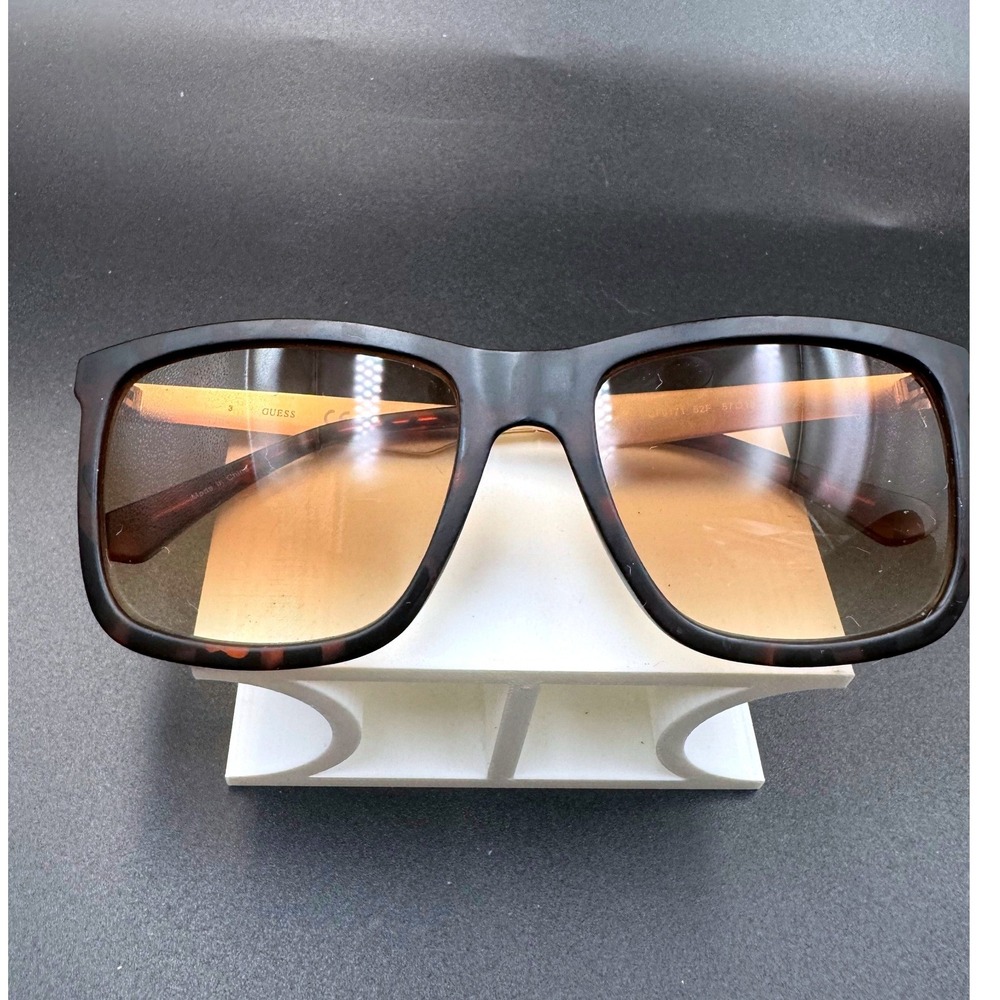Guess Sunglasses GF0171 52F Dark Tortoise Gold Square Brown Gradient Lens